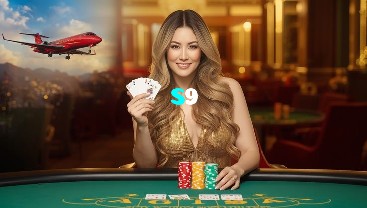 S9 casino presented on mobile device in Pakistan with slots and live games